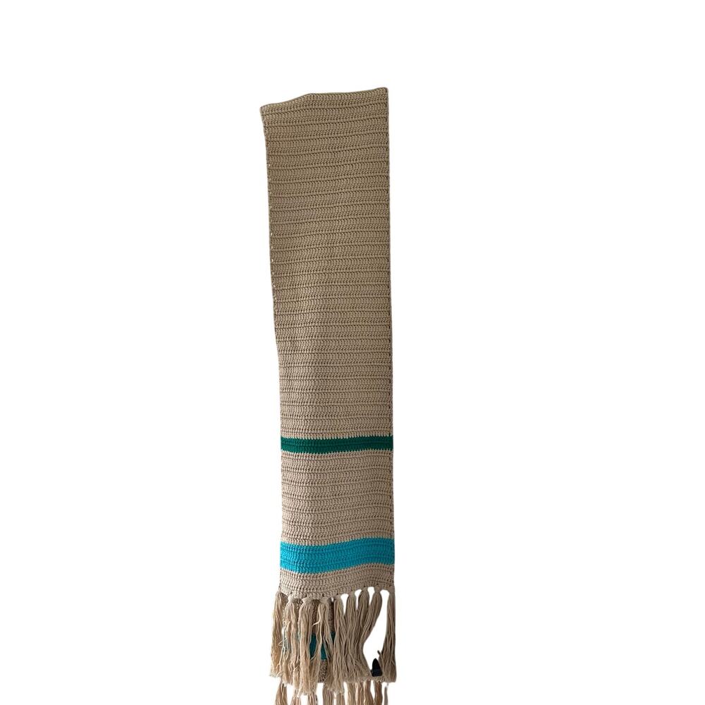 Samantha Treacy Woven Statement Scarf Wrap - Coastal Grandmother, Artisan - Picture 4 of 7